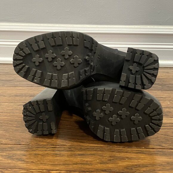 JLo Jennifer Lopez MARGY high platform black heeled bootie boots shoes 6/36.5 - Picture 9 of 10